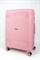 Чемодан большой PP (мелкие полосы) с расширением 50003-3/розовый 16028