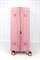Чемодан большой PP (мелкие полосы) с расширением 50003-3/розовый 16028