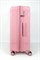 Чемодан большой PP (мелкие полосы) с расширением 50003-3/розовый 16028