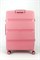 Чемодан большой PP (3 гориз. полосы) с расширением 50002-3/розовый 15585