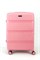 Чемодан средний PP (3 гориз. полосы) с расширением 50002-2/розовый 15586