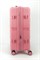 Чемодан средний PP (3 гориз. полосы) с расширением 50002-2/розовый 15586
