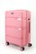 Чемодан средний PP (3 гориз. полосы) с расширением 50002-2/розовый 15586