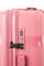 Чемодан средний PP (3 гориз. полосы) с расширением 50002-2/розовый 15586