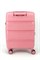 Чемодан маленький PP (3 гориз. полосы) с расширением 50002-1/розовый 15587