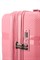 Чемодан маленький PP (3 гориз. полосы) с расширением 50002-1/розовый 15587