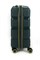 Чемодан маленький PP (3 гориз. полосы) с желтой каемкой 50002-1/темно-зеленый_с_каемкой 15753