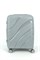 Чемодан маленький PP Sweetbags (волны) с расширением 50006-1/светло-серый 14785