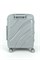 Чемодан маленький PP Sweetbags (волны) с расширением 50006-1/светло-серый 14785