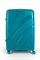 Чемодан большой PP Sweetbags (волны) с расширением 50006-3/бирюзовый 14840