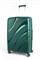 Чемодан большой PP Sweetbags (волны) с расширением 50006-3/темно-зеленый 14556