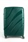 Чемодан большой PP Sweetbags (волны) с расширением 50006-3/темно-зеленый 14556