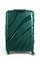 Чемодан большой PP Sweetbags (волны) с расширением 50006-3/темно-зеленый 14556