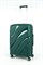 Чемодан средний PP Sweetbags (волны) с расширением 50006-2/темно-зеленый 14557