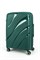 Чемодан средний PP Sweetbags (волны) с расширением 50006-2/темно-зеленый 14557