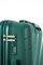 Чемодан средний PP Sweetbags (волны) с расширением 50006-2/темно-зеленый 14557