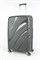 Чемодан большой PP Sweetbags (волны) с расширением 50006-3/темно-серый 14860