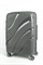 Чемодан средний PP Sweetbags (волны) с расширением 50006-2/темно-серый 14858