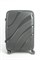 Чемодан средний PP Sweetbags (волны) с расширением 50006-2/темно-серый 14858