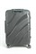 Чемодан средний PP Sweetbags (волны) с расширением 50006-2/темно-серый 14858