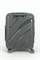 Чемодан маленький PP Sweetbags (волны) с расширением 50006-1/темно-серый 14859
