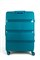 Чемодан большой PP (3 гориз. полосы) с расширением 50002-3/бирюзовый 14218