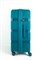 Чемодан большой PP (3 гориз. полосы) с расширением 50002-3/бирюзовый 14218