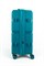 Чемодан средний PP (3 гориз. полосы) с расширением 50002-2/бирюзовый 14219