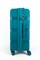 Чемодан средний PP (3 гориз. полосы) с расширением 50002-2/бирюзовый 14219