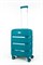 Чемодан маленький PP (3 гориз. полосы) с расширением 50002-1/бирюзовый 14220