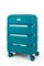 Чемодан маленький PP (3 гориз. полосы) с расширением 50002-1/бирюзовый 14220