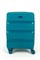 Чемодан маленький PP (3 гориз. полосы) с расширением 50002-1/бирюзовый 14220