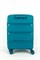 Чемодан маленький PP (3 гориз. полосы) с расширением 50002-1/бирюзовый 14220