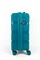 Чемодан маленький PP (3 гориз. полосы) с расширением 50002-1/бирюзовый 14220