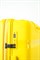 Чемодан маленький PP (3 гориз. полосы) с расширением 50002-1/желтый 14226