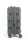 Чемодан маленький PP (3 гориз. полосы) с расширением 50002-1/серый 14217