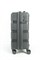 Чемодан маленький PP (3 гориз. полосы) с расширением 50002-1/серый 14217