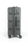 Чемодан средний PP (3 гориз. полосы) с расширением 50002-2/серый 14216