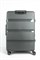 Чемодан большой PP (3 гориз. полосы) с расширением 50002-3/серый 14215