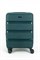 Чемодан маленький PP (3 гориз. полосы) с расширением 50002-1/темно-зеленый 14260