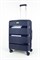 Чемодан средний PP (3 гориз. полосы) с расширением 50002-2/темно-синий 14289
