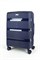 Чемодан средний PP (3 гориз. полосы) с расширением 50002-2/темно-синий 14289