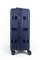 Чемодан средний PP (3 гориз. полосы) с расширением 50002-2/темно-синий 14289