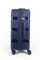 Чемодан средний PP (3 гориз. полосы) с расширением 50002-2/темно-синий 14289