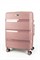 Чемодан средний PP (3 гориз. полосы) с расширением 50002-2/чайная_роза 14222