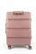 Чемодан средний PP (3 гориз. полосы) с расширением 50002-2/чайная_роза 14222