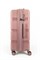 Чемодан средний PP (3 гориз. полосы) с расширением 50002-2/чайная_роза 14222