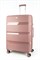 Чемодан большой PP (3 гориз. полосы) с расширением 50002-3/чайная_роза 14221