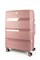 Чемодан большой PP (3 гориз. полосы) с расширением 50002-3/чайная_роза 14221