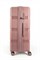 Чемодан большой PP (3 гориз. полосы) с расширением 50002-3/чайная_роза 14221